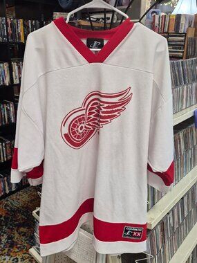 Vintage 90s Logo Athletic Detroit Red Wings Sergei Fedorov 91 Jersey XXL White
